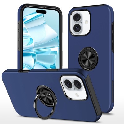 PKG iPhone 16 PLUS 6.7 Magnet Ring Stand 3 Navy Blue
