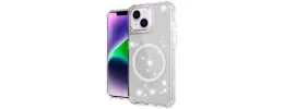 PKG 3 IN 1 iPhone 13 6.1 /14 6.1 Glitter Motion Clear