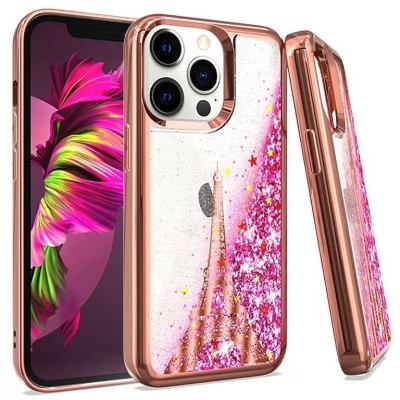 PKG 3 IN 1 iPhone 11 6.1 Glitter Motion Rose Gold