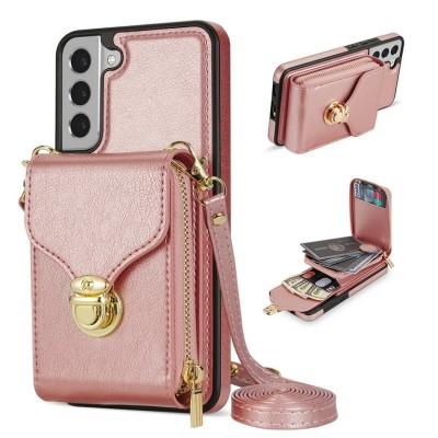PKG Samsung S21 PLUS 6.7 Wallet Pouch 3 Rose Gold