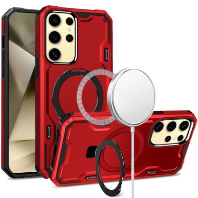 PKG Samsung S24 Magnet Ring Stand 3 Red