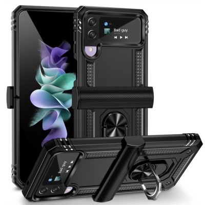 PKG Samsung Z Flip 4 Magnet Ring Stand 3 Black