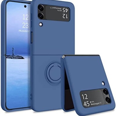 PKG Samsung Z Flip 4 Magnet Ring Stand 3 Navy Blue
