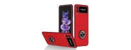PKG Samsung Z Flip 4 Magnet Ring Stand 3 Red