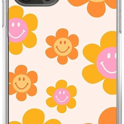 PKG iPhone 12/ 12 PRO 6.1 Bling Ring Case DAISY White