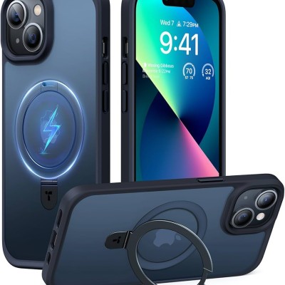 PKG iPhone 13 6.1 /14 6.1 Magnet Ring Stand 3 Navy Blue