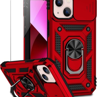 PKG iPhone 13 6.1 /14 6.1 Magnet Ring Stand 7 Red