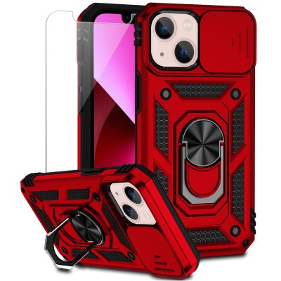 PKG iPhone 13 PRO 6.1 Magnet Ring Stand 6 Red