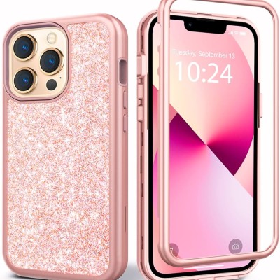 PKG iPhone 13 PRO MAX 6.7 Bling Ring Case TIME Rose Gold