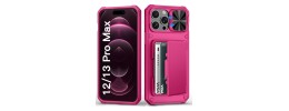 PKG iPhone 13 PRO MAX 6.7 Wallet Pouch 3 Hot Pink