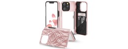 PKG iPhone 13 PRO MAX 6.7 Wallet Pouch 3 Rose Gold