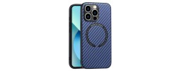 PKG iPhone 14 6.1 /13 6.1 Magnetic Case 4 CARBON FIBER Blue