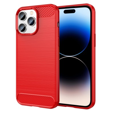 PKG iPhone 14 6.1 /13 6.1 Magnetic Case 4 CARBON FIBER Red
