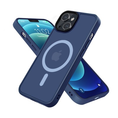 PKG iPhone 14 PLUS 6.7 Magnetic Case 2 Navy Blue