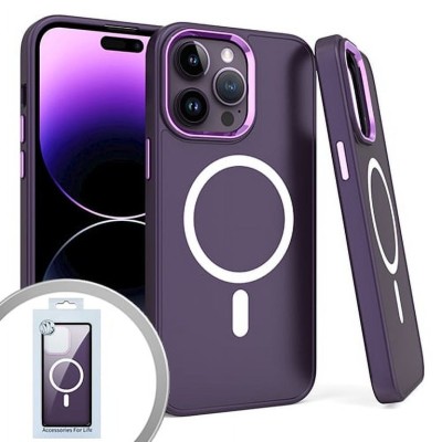 PKG iPhone 14 PRO MAX 6.7 Magnetic Case 2 Purple