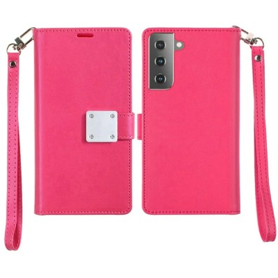 PKG iPhone 14 PRO MAX 6.7 Wallet Pouch 3 Hot Pink