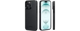 PKG iPhone 15 6.1 Magnetic Case 4 CARBON FIBER Black