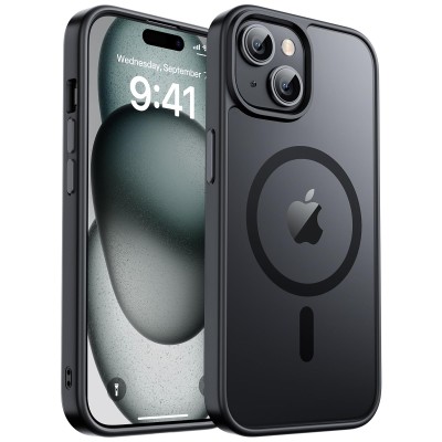 PKG iPhone 15 6.1 Magnetic Case Black