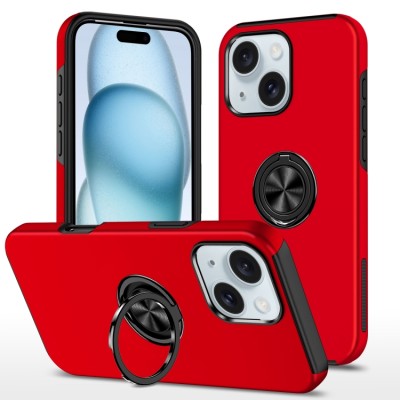 PKG iPhone 15 PLUS 6.7 Magnet Ring Stand 3 Red