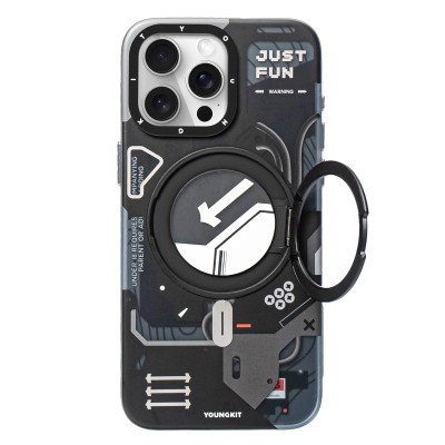 PKG iPhone 15 PRO MAX 6.7 Magnet Ring Stand 3 Black