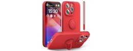 PKG iPhone 15 PRO MAX 6.7 Magnet Ring Stand 3 Red