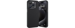 PKG iPhone 15 PRO MAX 6.7 Magnetic Case 4 CARBON FIBER Black