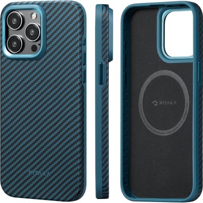 PKG iPhone 15 PRO MAX 6.7 Magnetic Case 4 CARBON FIBER Blue