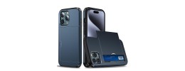 PKG iPhone 15 Pro 6.1 Wallet Pouch 3 Navy Blue