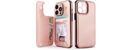 PKG iPhone 15 Pro 6.1 Wallet Pouch 3 Rose Gold