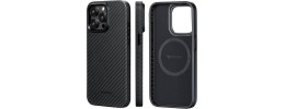 PKG iPhone 15 Pro 6.1 Magnetic Case 4 CARBON FIBER Black