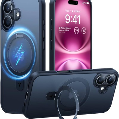 PKG iPhone 16 6.1 Magnet Ring Stand 3 Black