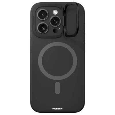 PKG iPhone 16 Pro 6.3 Magnet Ring Stand 3 Black