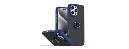 PKG iPhone 16 Pro 6.3 Magnet Ring Stand 3 Navy Blue