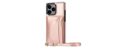 PKG iPhone 16 Pro 6.3 Wallet Pouch 3 Rose Gold