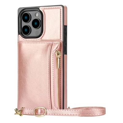 PKG iPhone 16 Pro 6.3 Wallet Pouch 3 Rose Gold