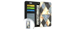 PKG iPhone 11 6.1 Wallet Pouch 3 Marble Black
