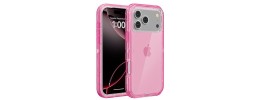 PKG 3 IN 1 iPhone 11 6.1 Transparent Case Hot Pink