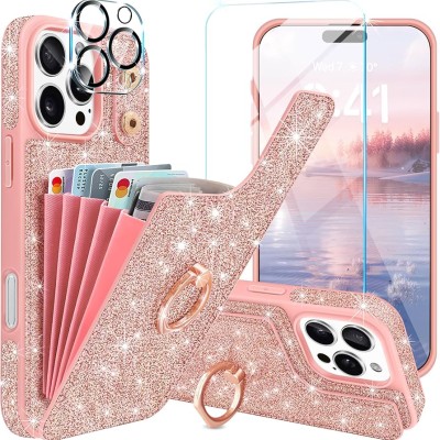 PKG iPhone 16 PRO MAX 6.9 Wallet Pouch 3 Rose Gold