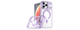 Phone 17 Pro Max Hybrid Clear Case w/Magnetic Ring Purple(Premium Package)
