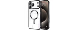 Phone 17 Pro 2025 Chrom Clear Case w/Magnetic Ring Camera G