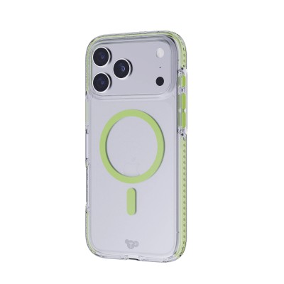 Phone 17 Pro Max Translucent Case w/ Magnetic Ring Green(Pr