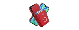 [PolyBag] For iPhone 11 Wallet ID Card Holder - Red