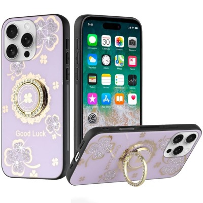 [PolyBag] For iPhone 16 Pro Max 6.9 inch SPLENDID Diamond Glitter Ornaments Engraving - Enchanted Butterfly Gold