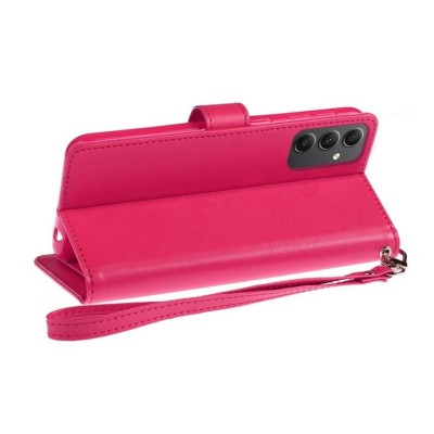 [PolyBag] For iPhone 16 Pro 6.3 inch Wallet ID Card Holder - Hot Pink