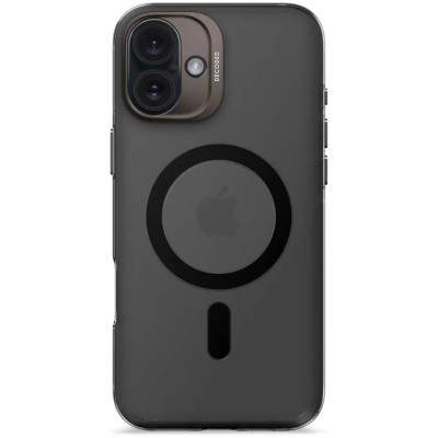 Premium Magsafe Transparent Case w/ Lens Stand01 - Black