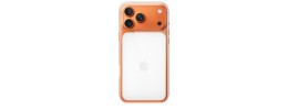 Premium Magsafe Transparent Case w/ Lens Stand01 - Orange