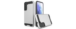 SAMSUNG GALAXY S22 Hybrid
Texture Brushed Metal case, Silver