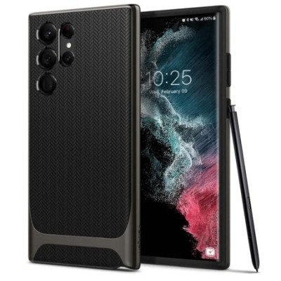 SAMSUNG S22 ULTRA Hybrid
Texture Brushed Metal case, Black