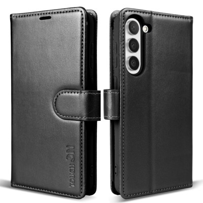 SAMSUNG S23 Plus Leather Wallet Pouch Black
