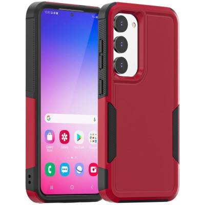 SAMSUNG S23 Ultra Hybrid Dual Layer Case Red